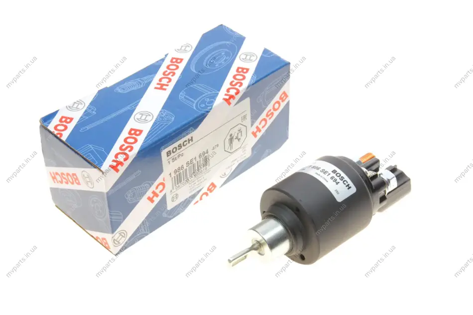 Реле стартера втягуюче Skoda Fabia 1.4 16V/VW Polo 1.4 01-08 1 986 SE1 694 BOSCH 1-986-SE1-694 (фото 1)