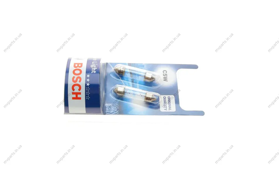 Автолампа C5W 12V 5W SV8.5-8 Pure Light (blister/К-кт 2 шт.) 1 987 301 004 BOSCH 1-987-301-004 (фото 1)