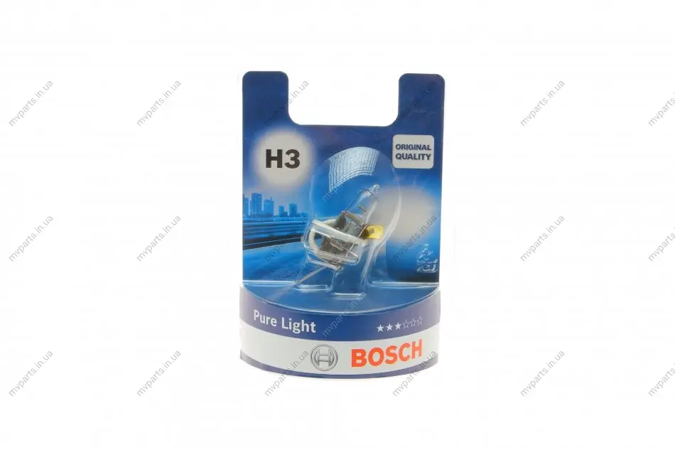 Автолампа H3 12V 55W PK22s Pure Light (BL) 1 987 301 006 BOSCH 1-987-301-006 (фото 1)