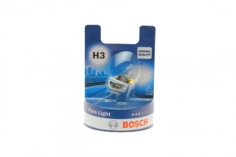 Автолампа H3 12V 55W PK22s Pure Light (BL) 1 987 301 006 BOSCH 1-987-301-006