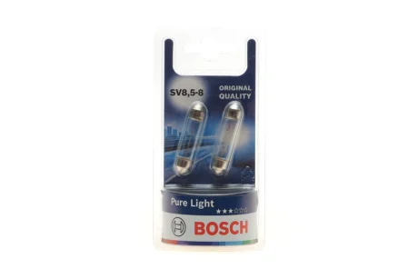 Автолампа C10W 12V 10W SV8.5-8 Pure Light (blister/К-кт 2 шт.) 1 987 301 014 BOSCH 1-987-301-014