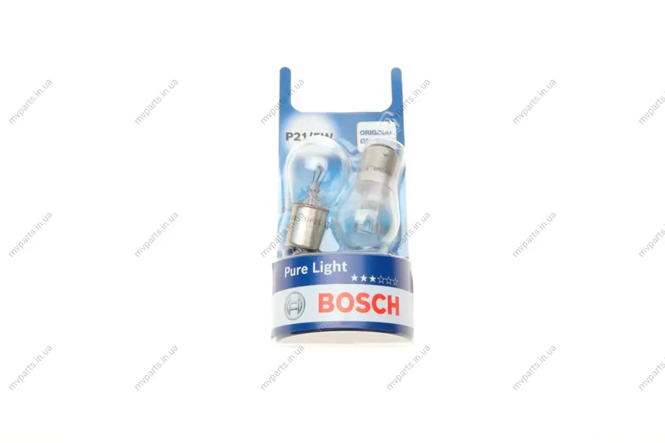 Автолампа P21/5W 12V 21/5W BAY15d Pure Light (BL) 1 987 301 016 BOSCH 1-987-301-016 (фото 1)