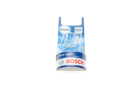 Автолампа W16W 12V 16W W2.1x9.5d (без цоколя) (К-кт 2 шт.) (BL) 1 987 301 049 BOSCH 1-987-301-049