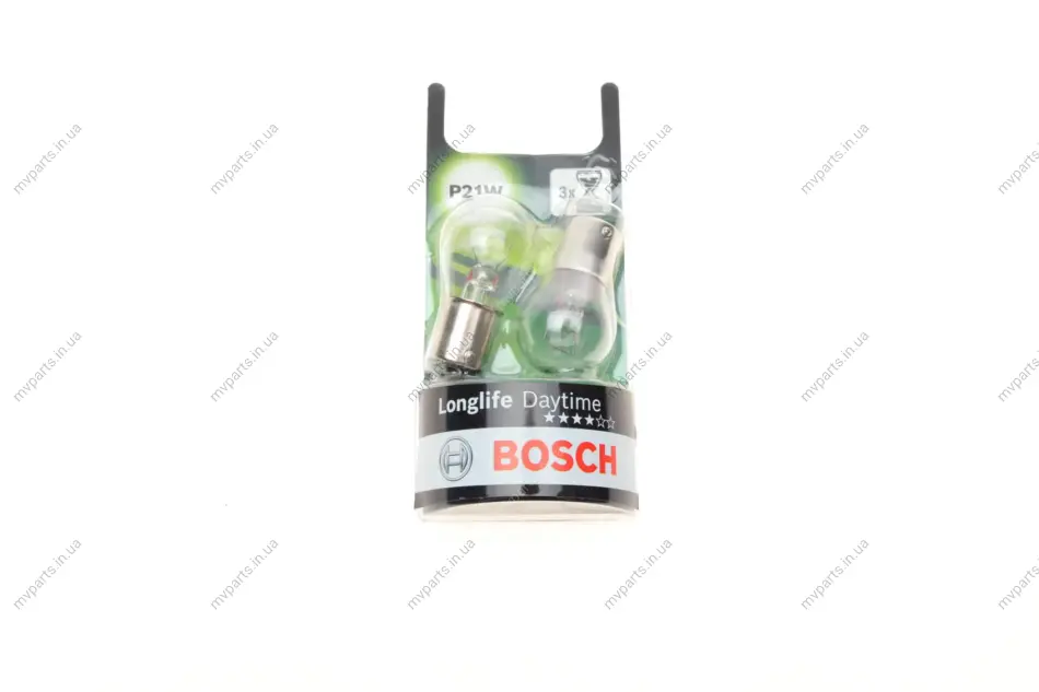 Автолампа P21W 12V 21W BA15s Longlife Daytime (к-кт 2шт) (BL) 1 987 301 050 BOSCH 1-987-301-050 (фото 1)