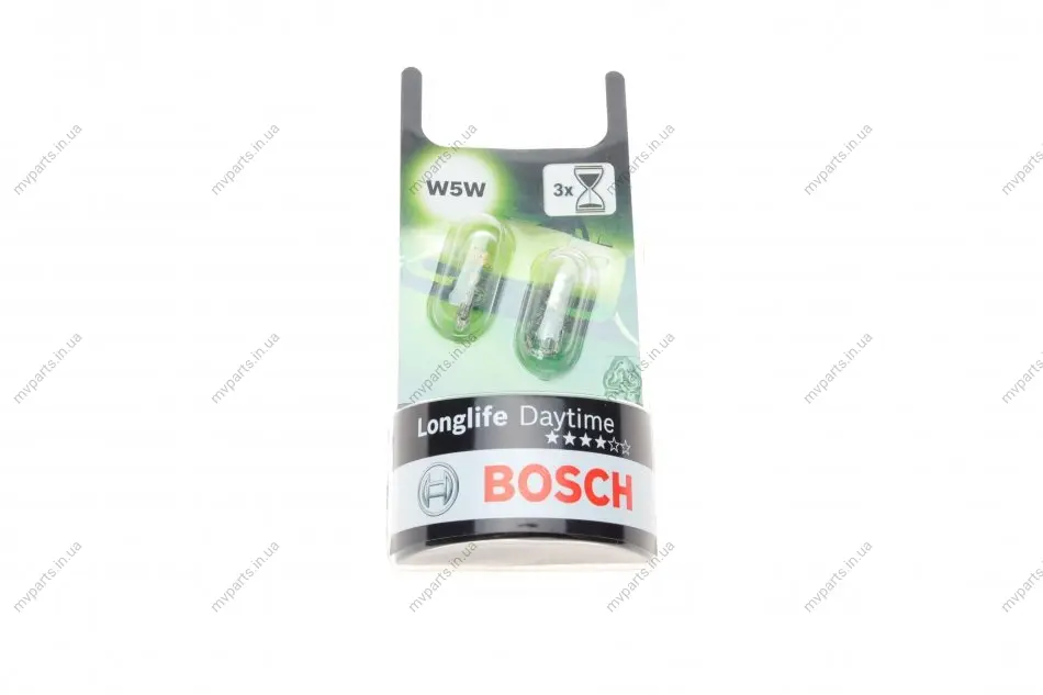 Автолампа W5W 12V 5W W2.1x9.5d Longlife Daytime (BL) (без цоколя) 1 987 301 052 BOSCH 1-987-301-052 (фото 1)