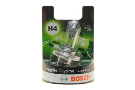 Автолампа H4 12V 60/55W P43t Longlife Daytime (галоген) 1 987 301 054 BOSCH 1-987-301-054