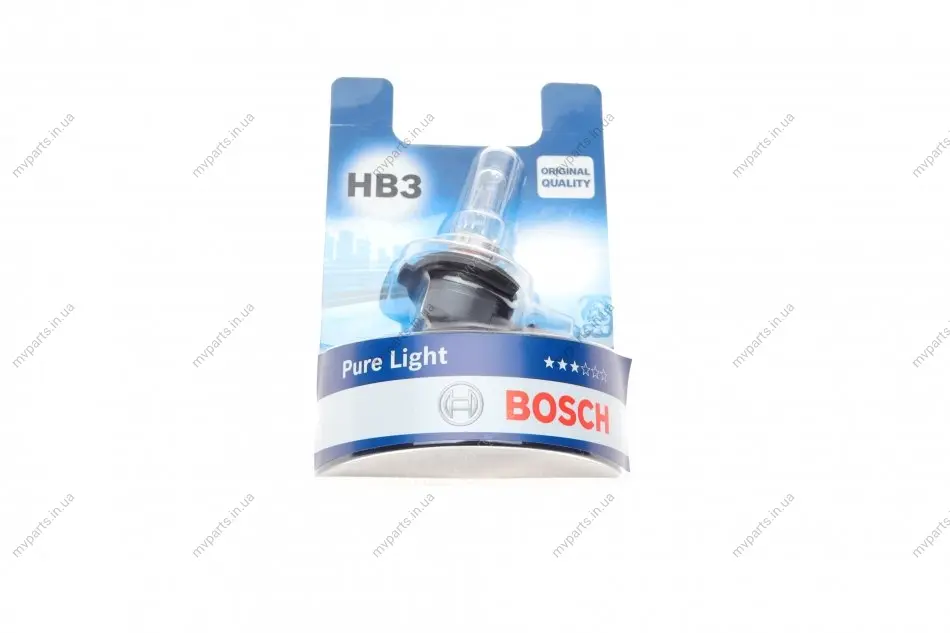 Автолампа HB3 12V 60W P20d Pure Light 1 987 301 062 BOSCH 1-987-301-062 (фото 1)