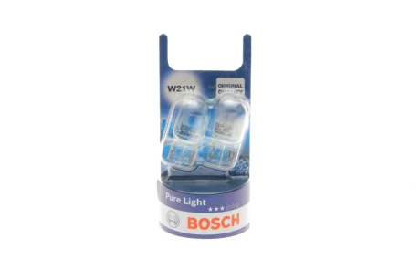 Автолампа W21W 12V 21W W3x16d Pure Light (к-кт 2шт) 1 987 301 096 BOSCH 1-987-301-096