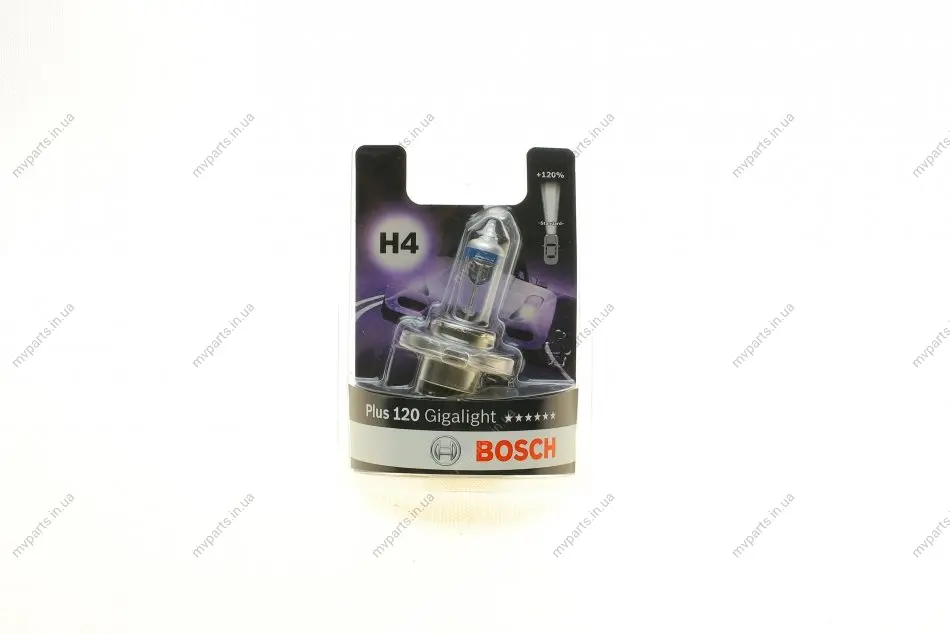 Автолампа H4 12V 60/55W P43t Gigalight +120% 1 987 301 109 BOSCH 1-987-301-109 (фото 1)