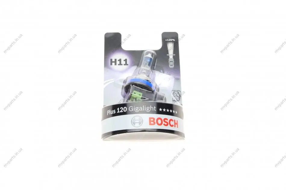 Автолампа H11 12V 55W PGJ19-2 Gigalight +120% 1 987 301 133 BOSCH 1-987-301-133 (фото 1)