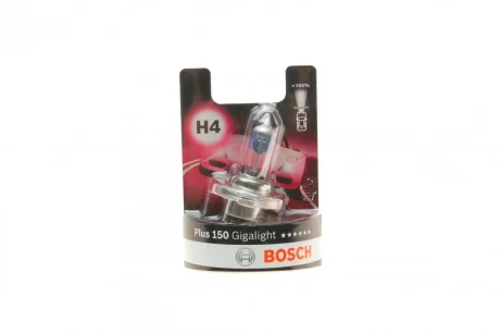 Автолампа H4 12V 60/55W P43t Gigalight +150% 3450K 1 987 301 136 BOSCH 1-987-301-136
