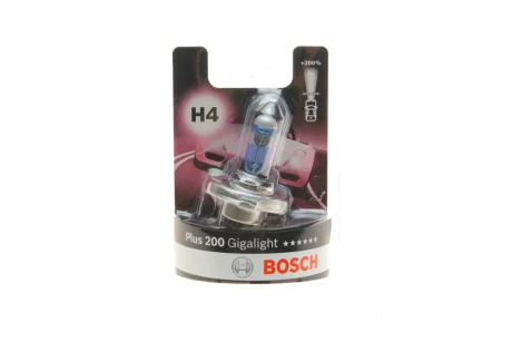 Автолампа H4 12V 60/55W P43t Plus 200 Gigalight 1 987 301 144 BOSCH 1-987-301-144