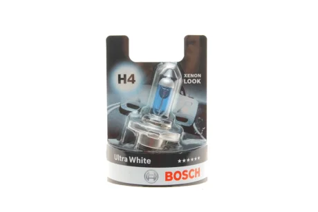 Автолампа H4 12V 60/55W P43t (Ultra White BL) Xenon look 1 987 301 152 BOSCH 1-987-301-152
