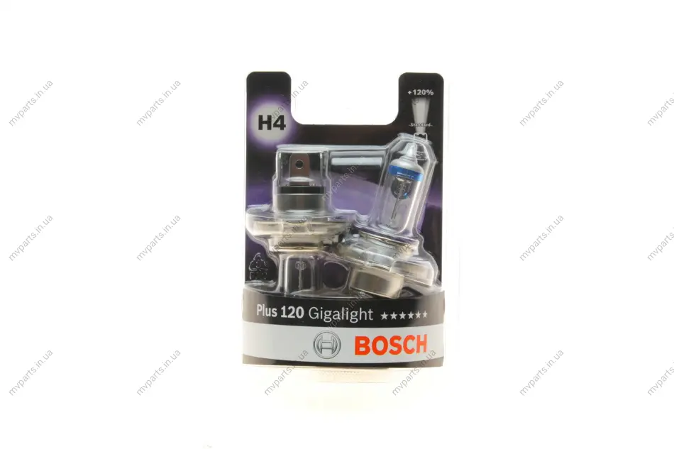 Автолампа H4 12V 60/55W P43t Plus 120 Gigalight DBL 1 987 301 425 BOSCH 1-987-301-425 (фото 1)