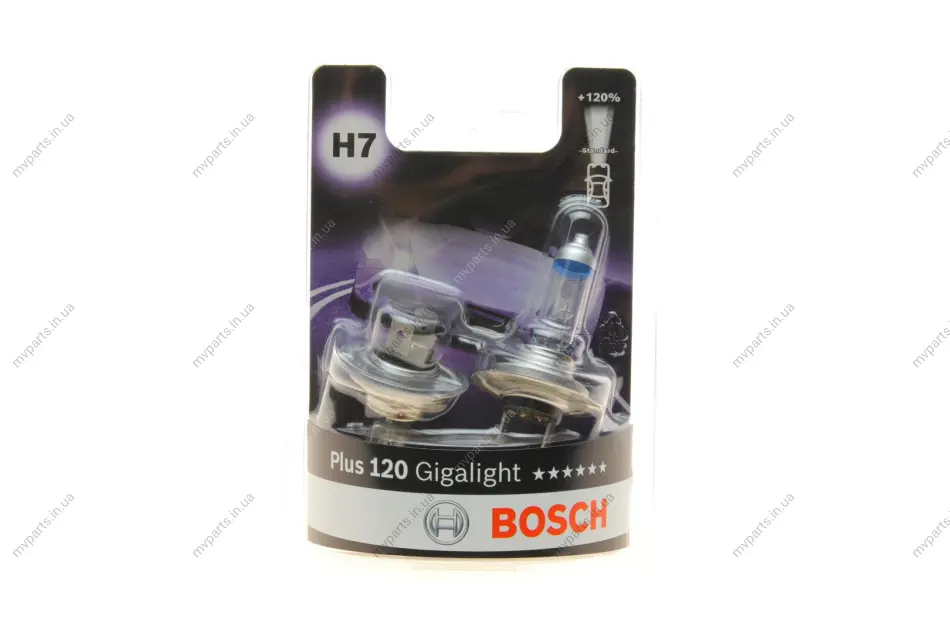 Автолампа H7 12V 55W PX26d Gigalight +120% 1 987 301 426 BOSCH 1-987-301-426 (фото 1)