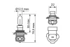 Автолампа HIR2 12V 55W PX22d Longlife Daytime 1 987 302 027 BOSCH 1-987-302-027 (фото 5)