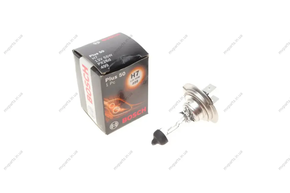 Автолампа H7 12V 55W PX26d Plus 50% 1 987 302 079 BOSCH 1-987-302-079 (фото 1)