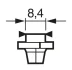 Автолампа PBX4 12V 1.2W BX8.4d Pure Light 1 987 302 235 BOSCH 1-987-302-235 (фото 6)
