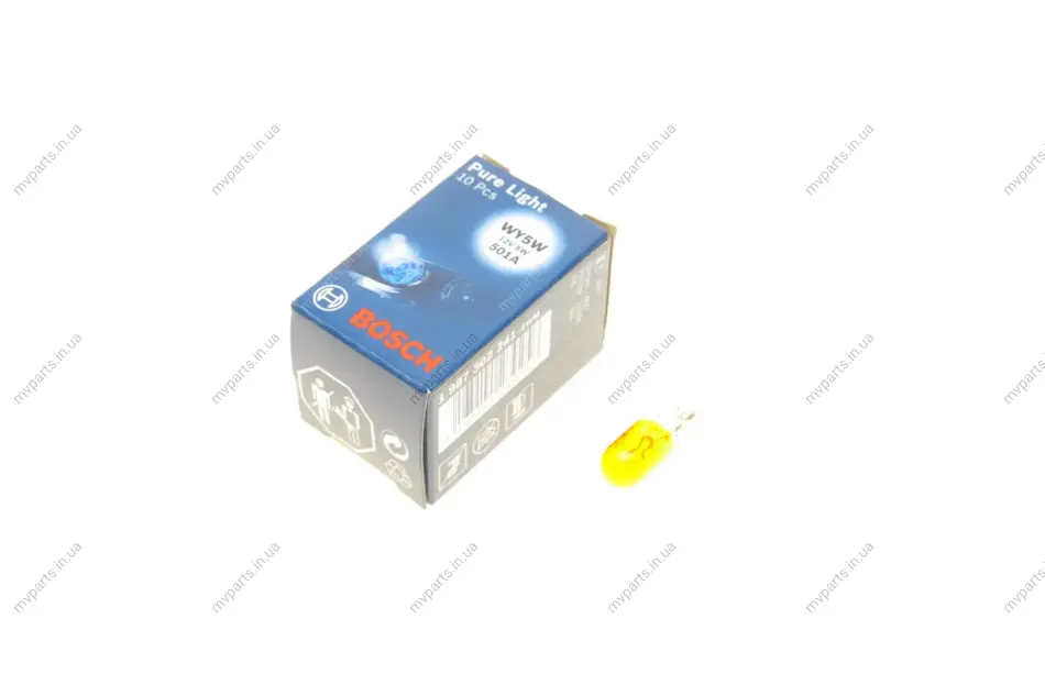 Автолампа WY5W 12V 5W W2.1x9.5d Pure Light (без цоколя, жовта) 1 987 302 241 BOSCH 1-987-302-241 (фото 1)
