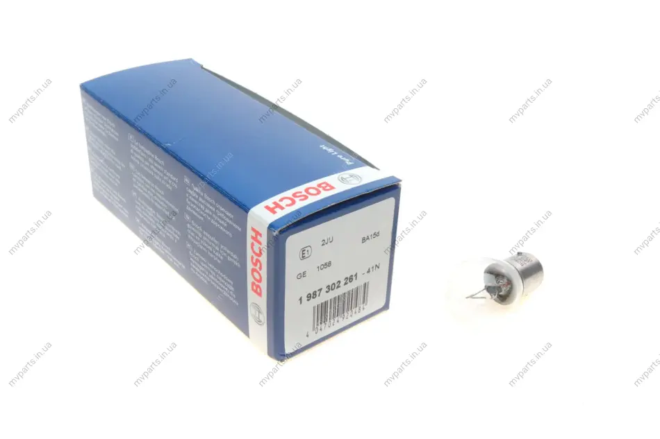 Автолампа P21W 12V 21W BA15d 1 987 302 261 BOSCH 1-987-302-261 (фото 1)