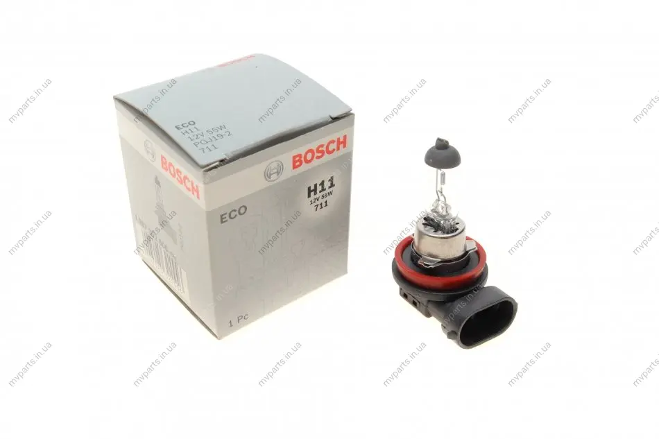 Автолампа H11 12V 55W PGJ19-2 Eco WS 1 987 302 806 BOSCH 1-987-302-806 (фото 1)