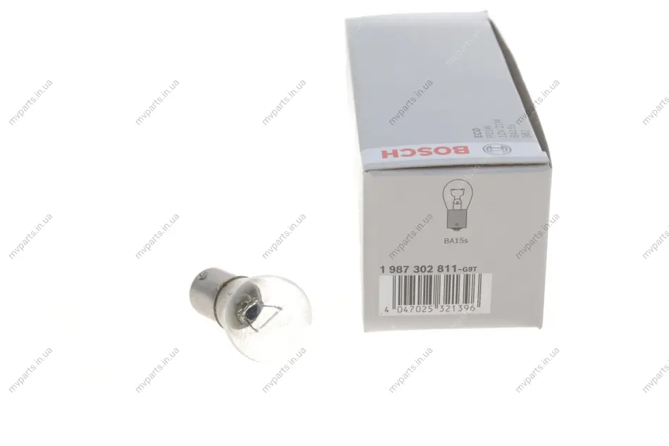 Автолампа P21W 12V 21W BA15s Eco 1 987 302 811 BOSCH 1-987-302-811 (фото 1)