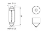 Автолампа 12V 10W SV8.5-8 (11x41) 1 987 302 825 BOSCH 1-987-302-825 (фото 5)