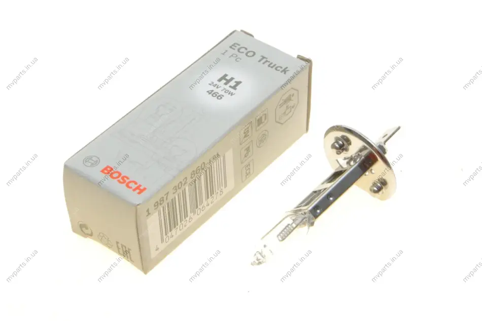 Автолампа H1 24V 70W P14.5s Eco Truck 1 987 302 860 BOSCH 1-987-302-860 (фото 1)