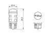 Автолампа W5W 12V 1W W2.1x9.5d Eco LED WS 6000K 1 987 302 881 BOSCH 1-987-302-881 (фото 6)