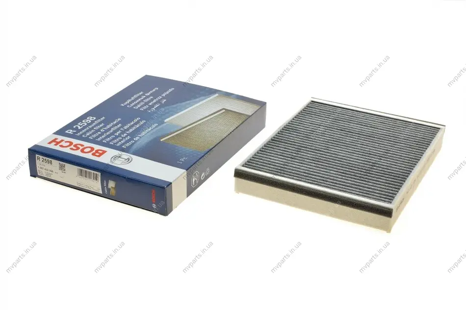 Фільтр салону Ford Focus/Connect 11- (вугільний) 1 987 432 598 BOSCH 1-987-432-598 (фото 1)