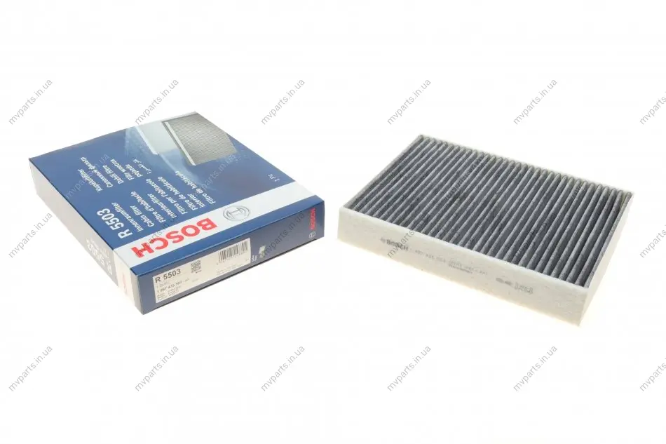 Фільтр салону BMW 3 (F30/F80) 1.6-4.0D 11- (вугільний) 1 987 435 503 BOSCH 1-987-435-503 (фото 1)