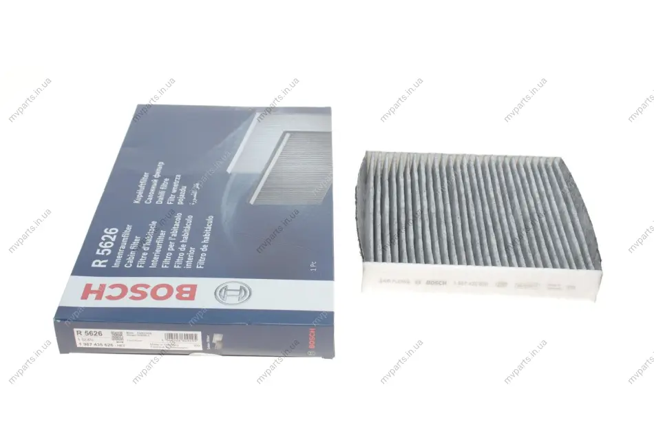 Фільтр салону Land Rover Defender/Discovery 07- (вугільний) 1 987 435 626 BOSCH 1-987-435-626 (фото 1)