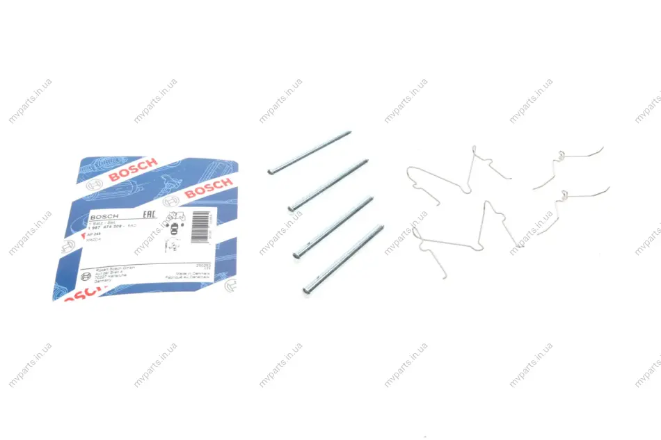 Планка супорта (переднього) прижимна (к-кт) Mazda 121/323 89-94 1 987 474 208 BOSCH 1-987-474-208 (фото 1)