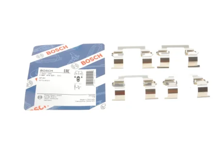Планка супорта (переднього) прижимна (к-кт) Mitsubishi Colt/Galant/Lancer 88-96 1 987 474 231 BOSCH 1-987-474-231