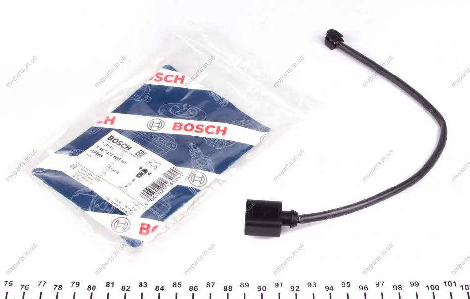 Датчик зносу гальмівних колодок (передніх) Porsche Cayenne/VW Touareg 10- 1 987 474 565 BOSCH 1-987-474-565 (фото 1)