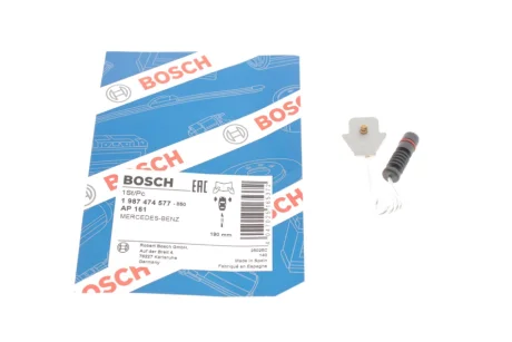 Датчик зносу гальмівних колодок (передніх) MB (W124/W201) 82-98 (L=190mm) 1 987 474 577 BOSCH 1-987-474-577