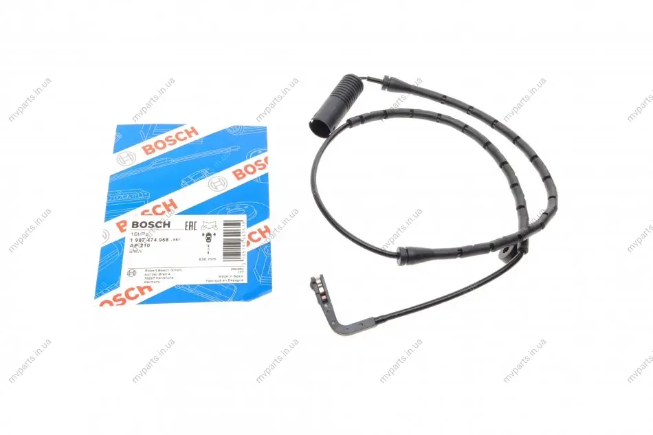 Датчик зносу гальмівних колодок (передніх) BMW 5 (E39) 95-04 1 987 474 958 BOSCH 1-987-474-958 (фото 1)