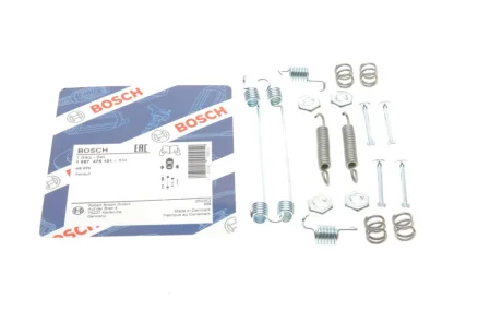 Комплект пружинок колодок ручника Renault Megane I -03 1 987 475 101 BOSCH 1-987-475-101