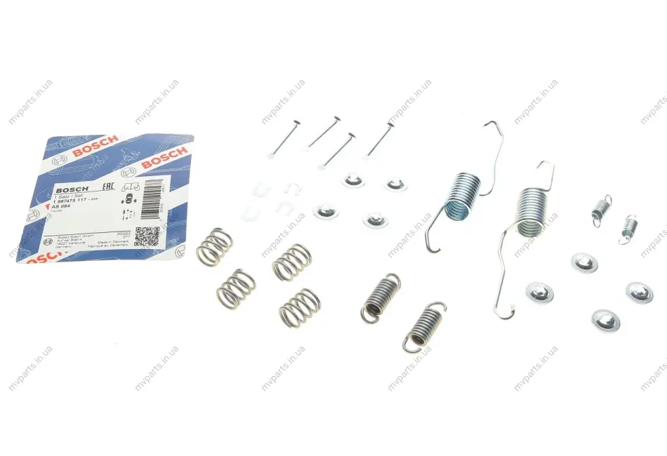 Комплект пружинок колодок ручника Toyota Rav4 96-05 1 987 475 117 BOSCH 1-987-475-117 (фото 1)