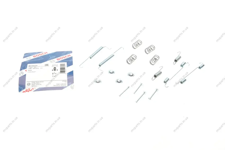 Комплект пружинок колодок ручника Daewoo Matiz/Chevrolet Matiz 0.8/1.0 98- 1 987 475 275 BOSCH 1-987-475-275 (фото 1)