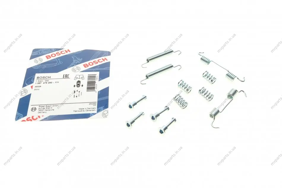 Комплект пружинок колодок ручного гальма BMW 3 (E46)/(E92) 1.6-3.0 98-13 (ATE) 1 987 475 280 BOSCH 1-987-475-280 (фото 1)