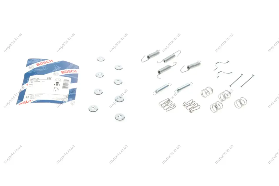 Комплект пружинок колодок ручника Lexus RX350/Toyota RAV 4/Avensis 1.8/2.0 00- 1 987 475 291 BOSCH 1-987-475-291 (фото 1)
