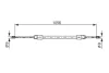 Трос ручника (задній) (L) MB A-class (W168) 97-04 (1056mm) 1 987 477 692 BOSCH 1-987-477-692 (фото 5)