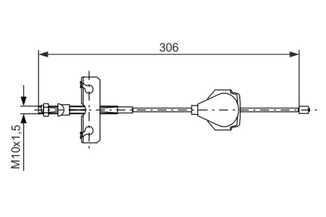 Трос ручного гальма Ford (вир-во Bosch) BOSCH 1-987-477-990