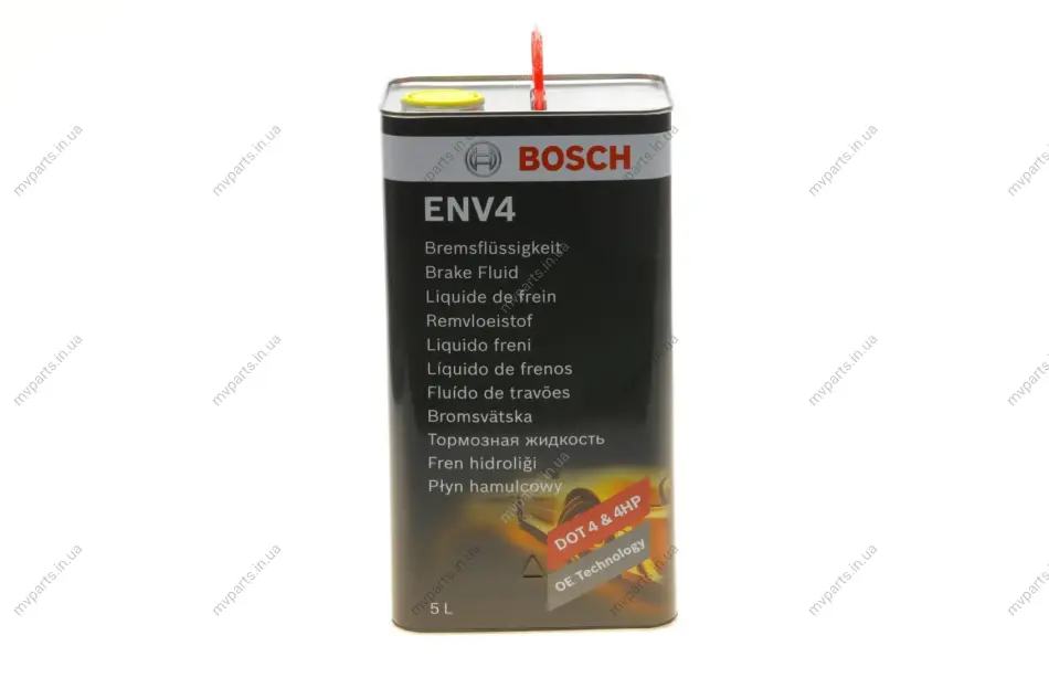 Гальмівна рідина DOT4 (5L) (ENV4) 1 987 479 203 BOSCH 1-987-479-203 (фото 1)