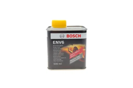 Рідина гальмівна DOT3/DOT4/DOT5.1 ENV6 (0.5L) 1 987 479 206 BOSCH 1-987-479-206