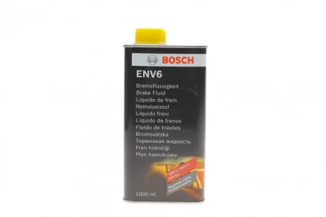Рідина гальмівна DOT3/DOT4/DOT5.1 (1L) ENV6 (металева канистра) 1 987 479 207 BOSCH 1-987-479-207
