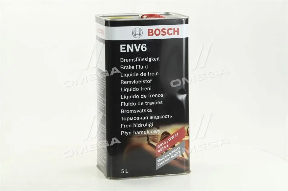 Гальмівна рідина ENV6 (DOT4/DOT3/DOT5.1) (5L) 1 987 479 208 BOSCH 1-987-479-208 (фото 1)