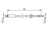 Шланг гальмівний (передній) BMW 5 (E60) 06-10 (L=496mm) M57/N53 1 987 481 590 BOSCH 1-987-481-590 (фото 1)