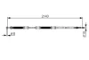 Трос ручника (задній) (R) Fiat Doblo 1.2-1.9JTD 01- (2140/1844mm) 1 987 482 287 BOSCH 1-987-482-287 (фото 1)